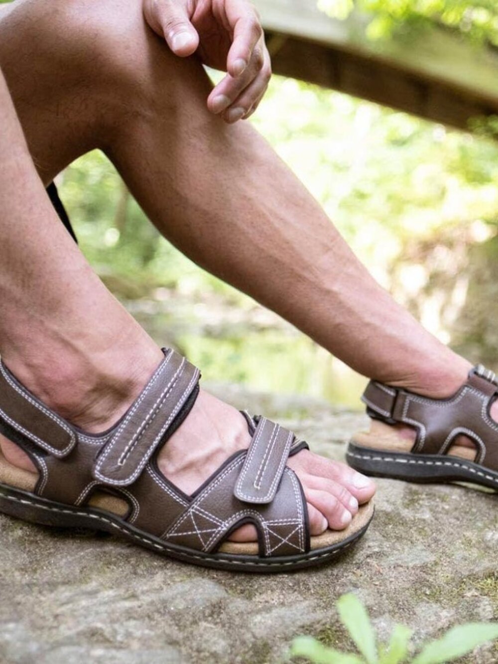 Mens Newpage Outdoor Sport Sandals with Memory Foam - Picture 2 of 8